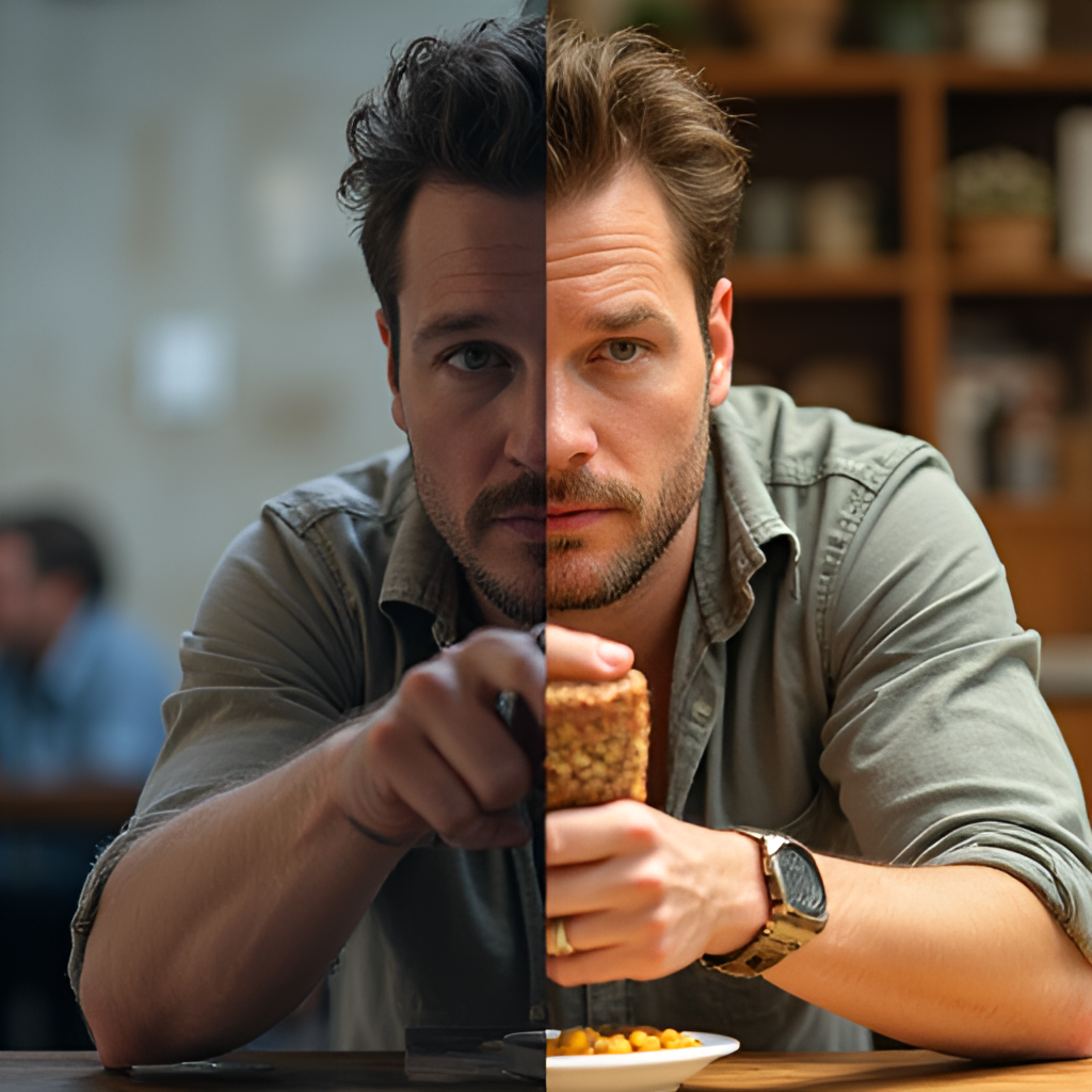 A dynamic image illustrating Patrick Schwarzenegger's diverse career, perhaps a split image showing him in an acting scene on one side and involved in a business-related activity like a MOSH bar tasting on the other.