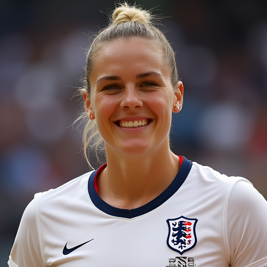 A close-up portrait shot of Gabby Williams in her French national team uniform, smiling or looking determined, representing her role on the international stage.
